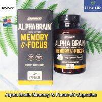 อาหารเสริมสำหรับสมองและความจำ Alpha Brain Memory &amp; Focus 60 Capsules - ONNIT