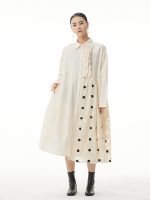 XITAO Dress Asymmetrical Tassel Loose Fashion Shirt Dress