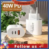 อะแดปเตอร์ชาร์จโทรศัพท์เร็ว40W ทนทาน QIANGNAN6 QC3.0 PD ชาร์จเร็วที่ชาร์จแบตเตอรี่โทรศัพท์