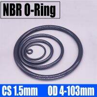 10-50PCS NBR O Ring Seal Gasket CS 1.5mm OD 4-103mm Nitrile Butadiene Rubber Spacer Oil Resistance Washer Round Shape Black Gas Stove Parts Accessorie