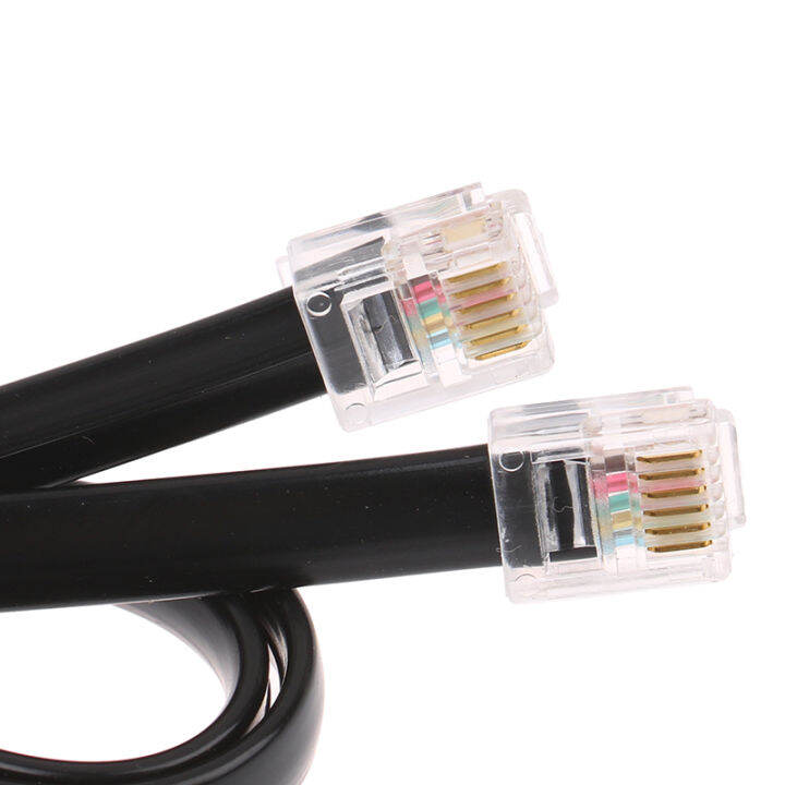 kui-min-6p6c-rj12-st4สายเคเบิลกล้องอัตโนไฟสำหรับ-ioptron-ieq45-ieq30-kabel-คริสตัล-jumper-โทรศัพท์0-5-1-2-3-5เมตร