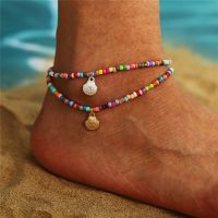 【JH】 new rice bead anklet European and foot decoration female foreign trade colorful wholesale