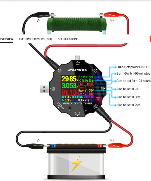 เครื่องวัดไฟ-atorch-ud18-usb-3-0-18in1-usb-tester-app-dc-digital-voltmeter-ammeter-voltimetro-power-bank-voltage-detector-volt-meter-electric-doctor