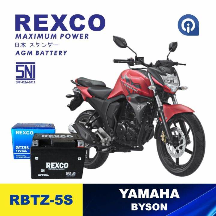 Accu Aki Motor Yamaha Byson Original Rexco Lazada Indonesia