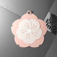 Sakura-Shape Sink Seal Covers Sewer Anti-odour Bathroom Accessories Hair Filter Floor Drain Covers Floor Drain Anti-blocking Dishracks Sink accessorie