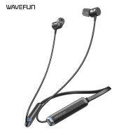 Wavefun Flex 3 Bluetooth Earphones 24-Bit aptX HD AAC Wireless Headphones Neckband 30 Hrs Music 10mm Titanium Speaker Earbuds