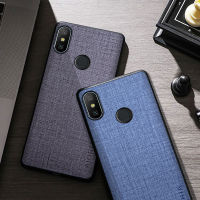 เคสสำหรับ Xiaomi Mi A2 Lite พื้นผิวสิ่งทอเคสฝาแข็งเคสมือถือปกหนังสำหรับ Redmi 6 Pro