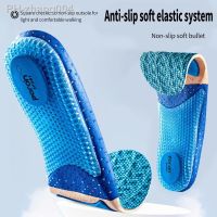 PORON Silicone Soft Elastic Air Cushion Sport Orthopedic Insoles Soft And Breathable Shoes Pad Outdoor Running Feet Care sole