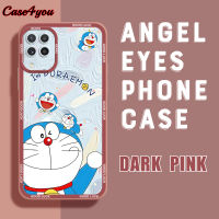 Case4you สำหรับ Samsung Galaxy M21 Samsung M22การ์ตูนโดราเอมอนนุ่มเคสยางเลนส์กล้องปกป้องเคสกันกระแทก