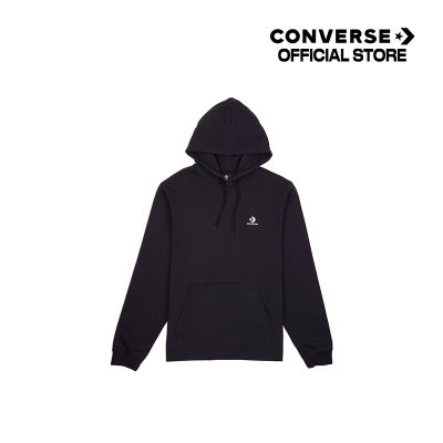 Converse Go-To Embroidered Star Chevron French Terry Hoodie - Black -  Converse All Star Gender Free - 10023874-A01 - 1323874ACOBKXX