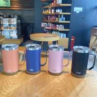 TYESO แก้วกาแฟรุ่นใหม่ล่าสุด 24oz mug แก้วสแตนเลสเก็บอุหภูมิมีหูจับ Tumbler 530ml/710ml แก้วโอซาค แก้วเก็บความเย็น แก้วสแตนเลส แก้วเก็บอุณหภูมิ