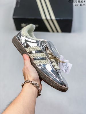 2023 New Original✅ AD* Samiba O G Sliver Fashion Men and Women Sports Sneakers Trendy Comfortable Board Shoes Unisex