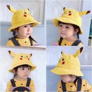 Mũ trẻ em - Nón tai bèo hình Pikachu dễ thương hàng cao cấp cho bé trai bé