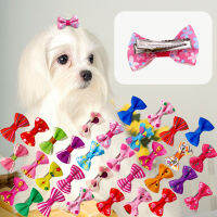 Cheap Pet Hairpin Dog Headdress Dog Cat Adornment Bow Headband Clip Edge Clip Multi-color Hairpin