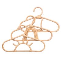 3Pcs Rattan Kids Hanger Kids Garments Organizer Rack Hat Hanging Hook Wall Hooks Kids Room Decor Hanger