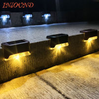 INSOUND 2/4/8 Pcs LED Solar Lamp Outdoor Waterproof Solar Garden Lights Path Stair Lights Garden Landscape Step Stair Solar Lights Outdoor Light Deck