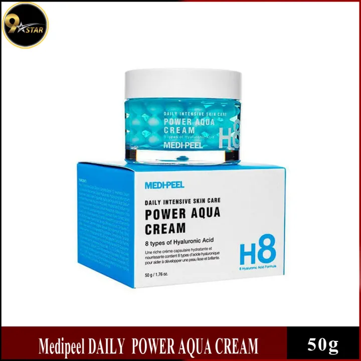 Medi-Peel H8 Power Aqua Cream [8 types of Hyaluronic Acid] 50ml ...