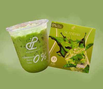 ปนันชิตา สเเลนด้า มัทฉะ   เครื่องดื่มปรุงสำเร็จชนิดผงPananchita Slandar MATCHA สแลนดาร์ มัทฉะ  1 กล่อง มี 10 ซอง