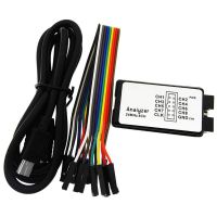 เครื่องวิเคราะห์ตรรกะ Usb 24M 8ch ไมโครคอนโทรลเลอร์เครื่องมือดีบักแขน Fpga 24Mhz 16Mhz 12Mhz 8Mhz 4Mhz 2Mhz