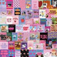 10/30/65pcs Vintage Y2K Pink Grils Aesthetic Stickers Cute Cat Decals DIY Motorcycle Skateboard Phone Cool Graffiti Sticker Toys Stickers