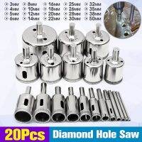 20ชิ้น/เซ็ต3มิลลิเมตร-50มิลลิเมตรเพชร Holesaw สว่านเครื่องมือสำหรับเซรามิกแก้วหินแกรนิตกระเบื้องตัด Holer เครื่องมือตัด