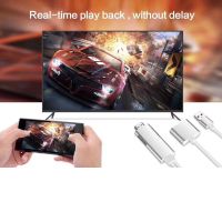 S9 TV Stick HDMI to USB AUX Cable Adapter Phone Tablet To TV AV Adapter Cable HD 1080P White Video Cable for ios Android