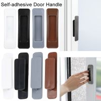 ✇♠ 2Pcs Window Cabinet Drawer Organizer Wardrobe Handle Self-adhesive Door Handle Paste Open Sliding Door Knob Auxiliary Device