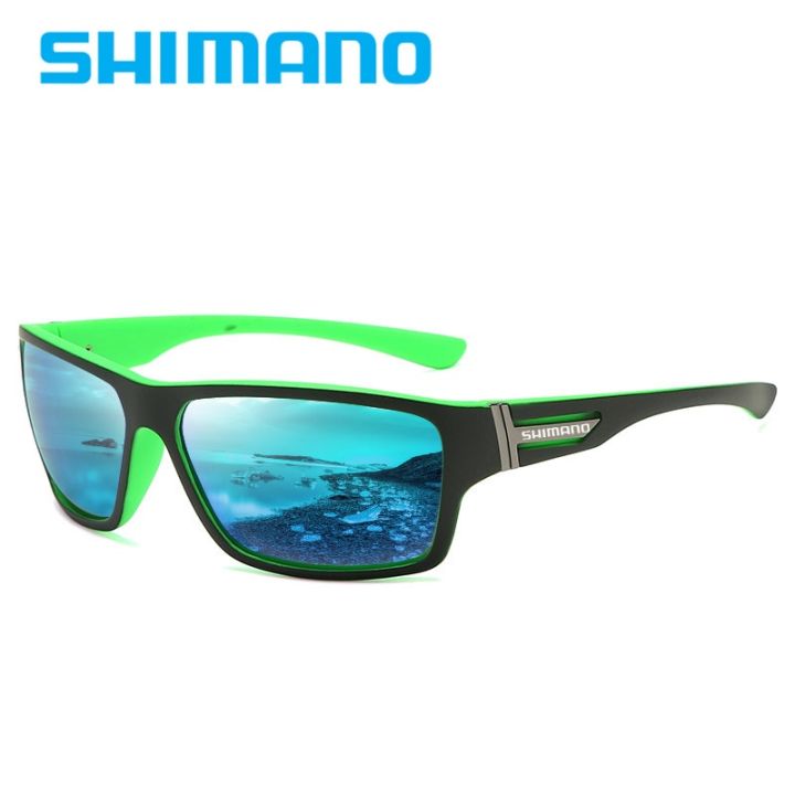 shimano-แว่นตาตกปลาโพลาไรซ์ของผู้ชาย-ความละเอียดสูงป้องกันรังสียูวีแว่นกันแดดกีฬาปีนเขาแว่นตาตกปลา