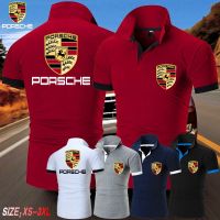 ▣ 2022 Newest PORSCHE Mens Polo T-shirt Print Personality Short-sleeved Shirt