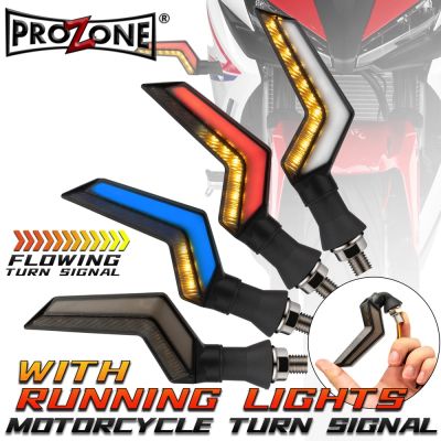 2pcs Motorcycle Turn Sequential Signals LED Blinker Flowing Water Flashing Lights Tail Stop Indicators Turn Signal