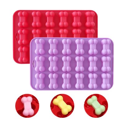 【lz】▩❆❀  Bandejas de silicone para gelo de cachorro com 18 buracos molde de doce para sabonete geleia chocolate bolos decoração assadeira