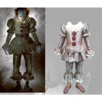 Men and Female Pennywise Halloween Costume It Clown S-3XL Halloween Party Cosplay Costume