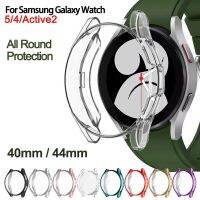 ซิลิโคน นิ่ม นาฬิกา กันชน สําหรับ Samsung Galaxy Watch 5 4 40/44 มม. ป้องกันหน้าจอ สําหรับ Samsung Active 2 เคสป้องกันเต็มรูปแบบ 【QYUE】