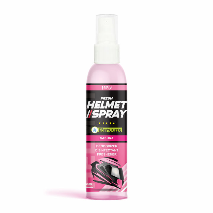 FRESH HELMET SPRAY Disinfectant and Deodorizer w/ Moisturizer | Sakura