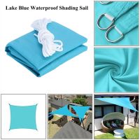 【LZ】☁✗  À prova dágua sol sombra vela para exterior guarda-sol para piscina lago azul praia camping triângulo abrigo do sol