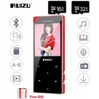 Newest RUIZU D05 Bluetooth MP4 Music Player 1.8inch Touch Screen Audio Player With FM Radio Music MP3 HIFI Out Speaker D05