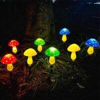 【LZ】❁☈✣  LED Outdoor Solar Lights Mushroom Shape Luminous String Lamp para Gramado Jardim Pátio Rua Decoração Iluminação Jardim