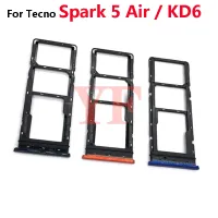 ที่วางถาดซิมสําหรับ Tecno Spark 5 Air KD6 SIM Card Tray Slot Holder Adapter Socket Repair Parts