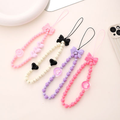 Lifting Wire Rope Private Telephone Line Anti-loss Lanyard Beaded Mobile Phone Chain Love Bead Mobile Phone Chain