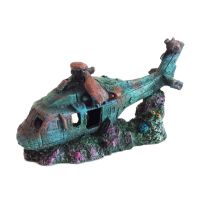 Combat Helicopter War Choppers Apache Plane Remains Wrevolkage For Aquarium Tank Decor Aquarium Decoration