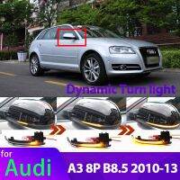 ไฟกะพริบแสดงกระจกมองหลังแบบไดนามิกสำหรับ A3 Audi 8P B8.5 2010 2011 2012 2013ให้แสงสว่างและไฟฟ้า