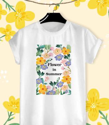 เสื้อยืดลายดอกไม้ Flower in summer