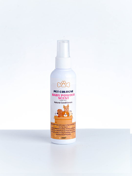 Dog and Cat Best Care Cologne Baby Powder, Bubble Gum and Lemon Scent