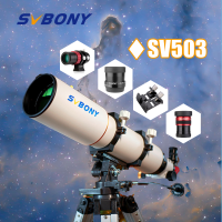 SVBONY SV503กล้องดูดาวระดับมืออาชีพสีขาว80มม.F7/102มม.F7/70มม.F6 OTA ED แยกคู่โครงสร้างเลนส์บรรลุโฟกัสที่ถูกต้อง ED Extra Low Dispersion Refractor สำหรับสังเกตการณ์ดาราศาสตร์