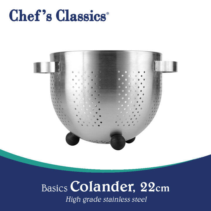 Chef's Classics Basics Stainless Steel Colander, 22cm Lazada PH