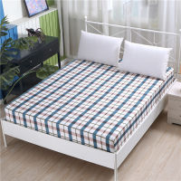 LAGMTA 1pc 100 polyester fitted sheet plant printing mattress cover sheet Four corners with elastic band bed sheet