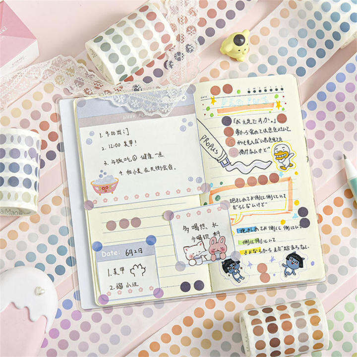 washi-tape-sticker-stationery-supplies-gift-scrapbooking-diy-stickers-sticker-journaling-accessories-watercolor-dot-sticker