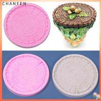 CHANFEN Fondant แหวนต้นไม้ทำเค้กเครื่องมือดินเหนียวแม่พิมพ์ซิลิโคนช็อคโกแลตเครื่องมืออบแม่พิมพ์รากต้นไม้แม่พิมพ์ทำเค้ก