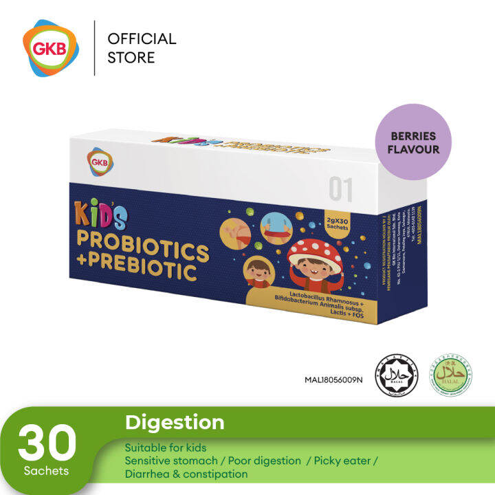 GKB Kids Probiotic + Prebiotic 30s Improves constipation & diarrhea
