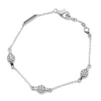 Bracelets Modern LovePods Silver Bracelet with Clear CZ 100 925 Sterling Silver Jewelry Women DIY Wholesale